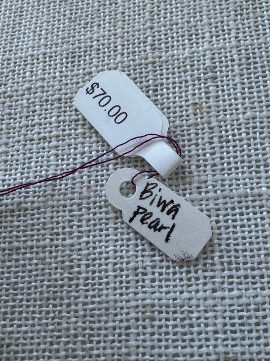 Biwa Pearl T Necklace