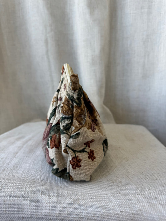 Floral Linen Clutch