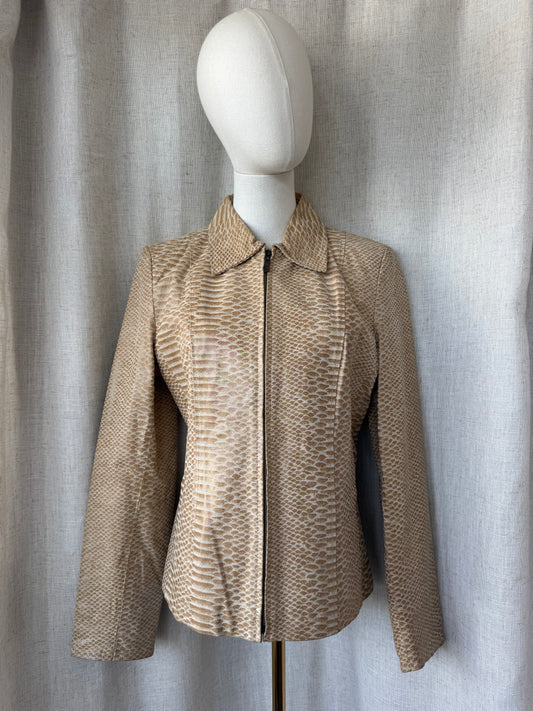 Leather Snakeskin Jacket