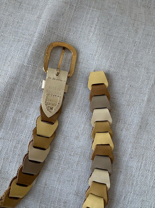 Leather Gold Belt