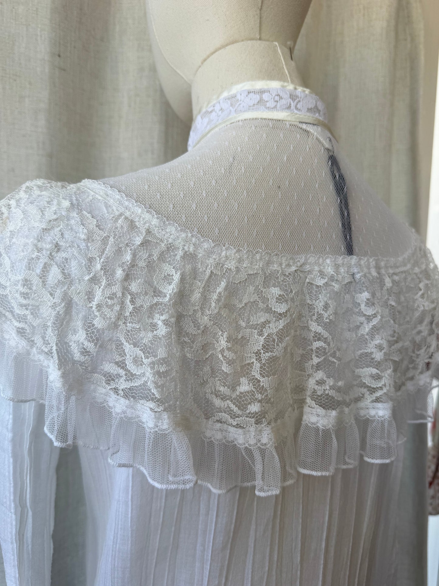 White Victorian Style Blouse