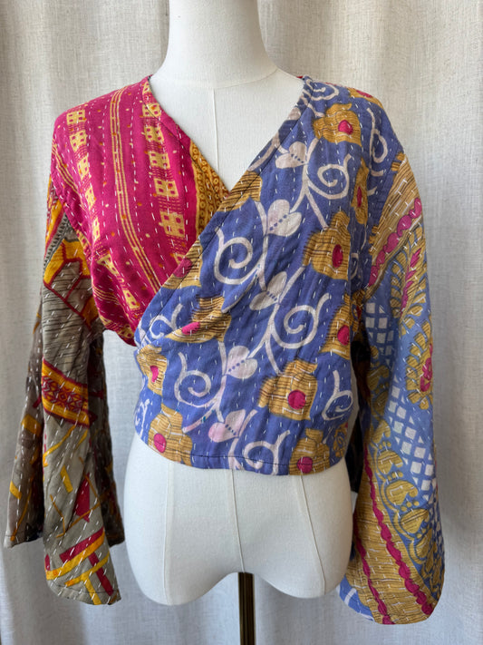 Reversible Kantha Wrap Top