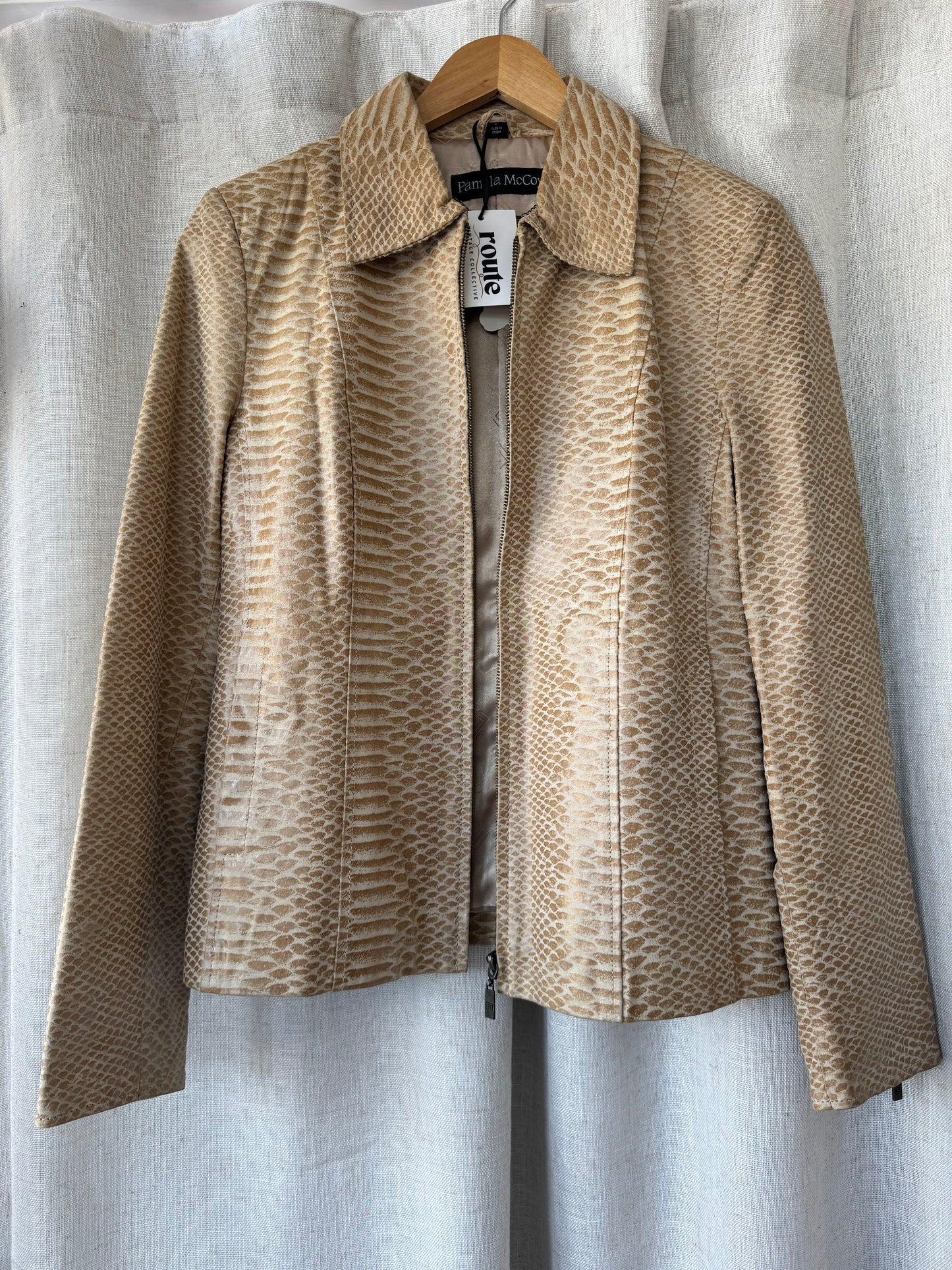 Leather Snakeskin Jacket