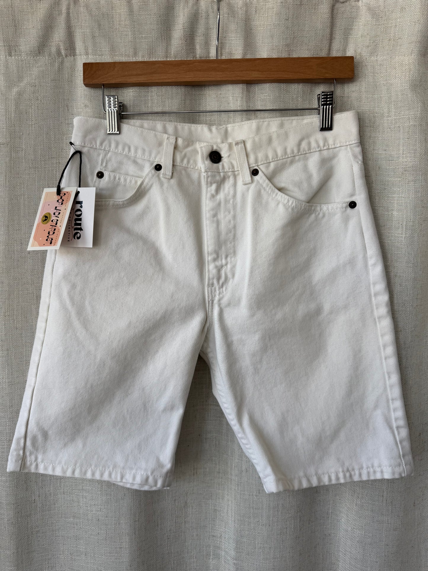 Levi’s White Denim Shorts