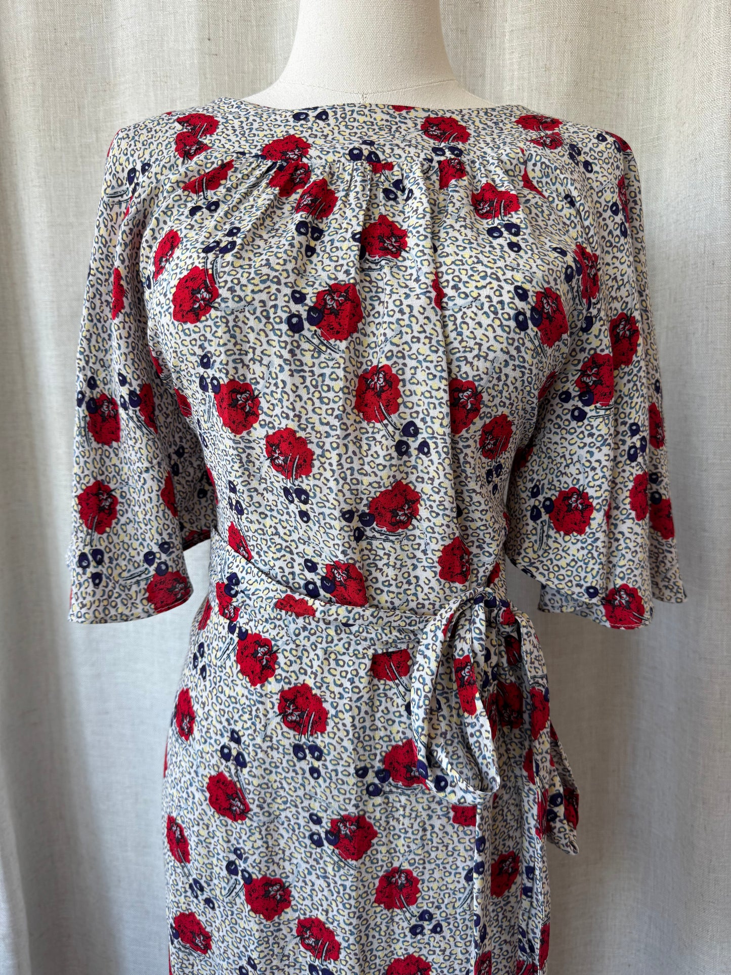 Flutter Sleeve Midi Dress