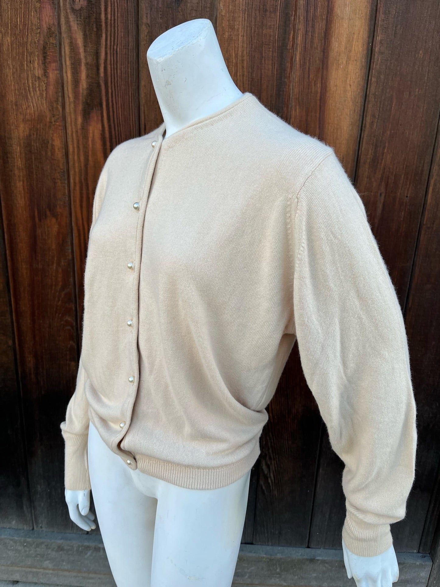 1960s Carol Brent Camel Cardigan