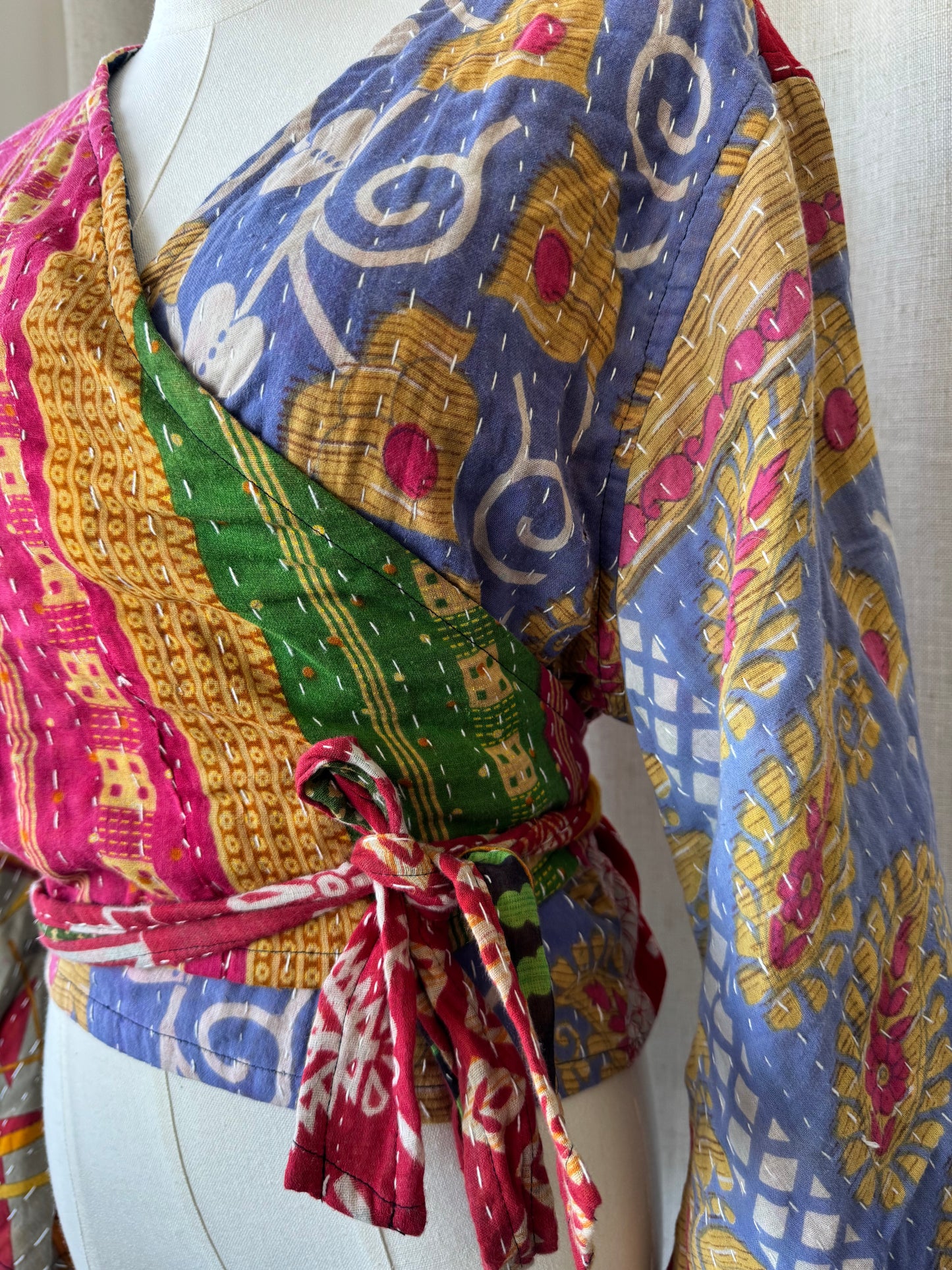 Reversible Kantha Wrap Top