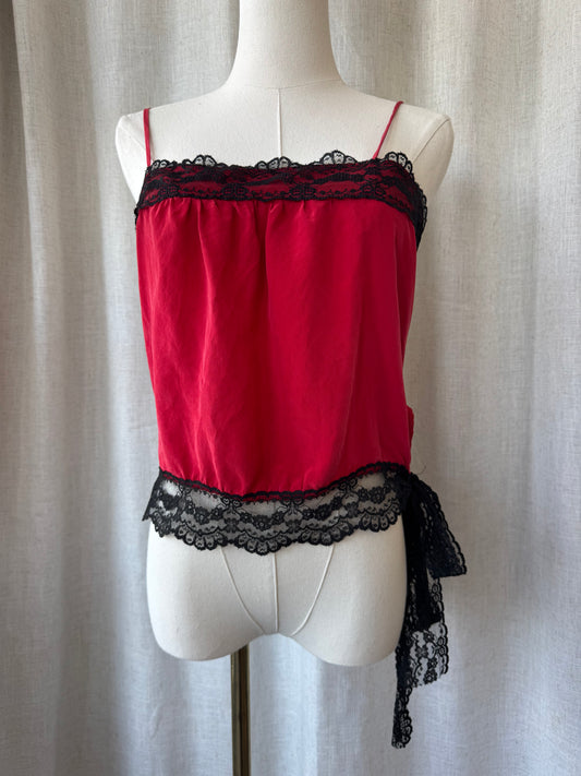 Silk Lace Tie Cami