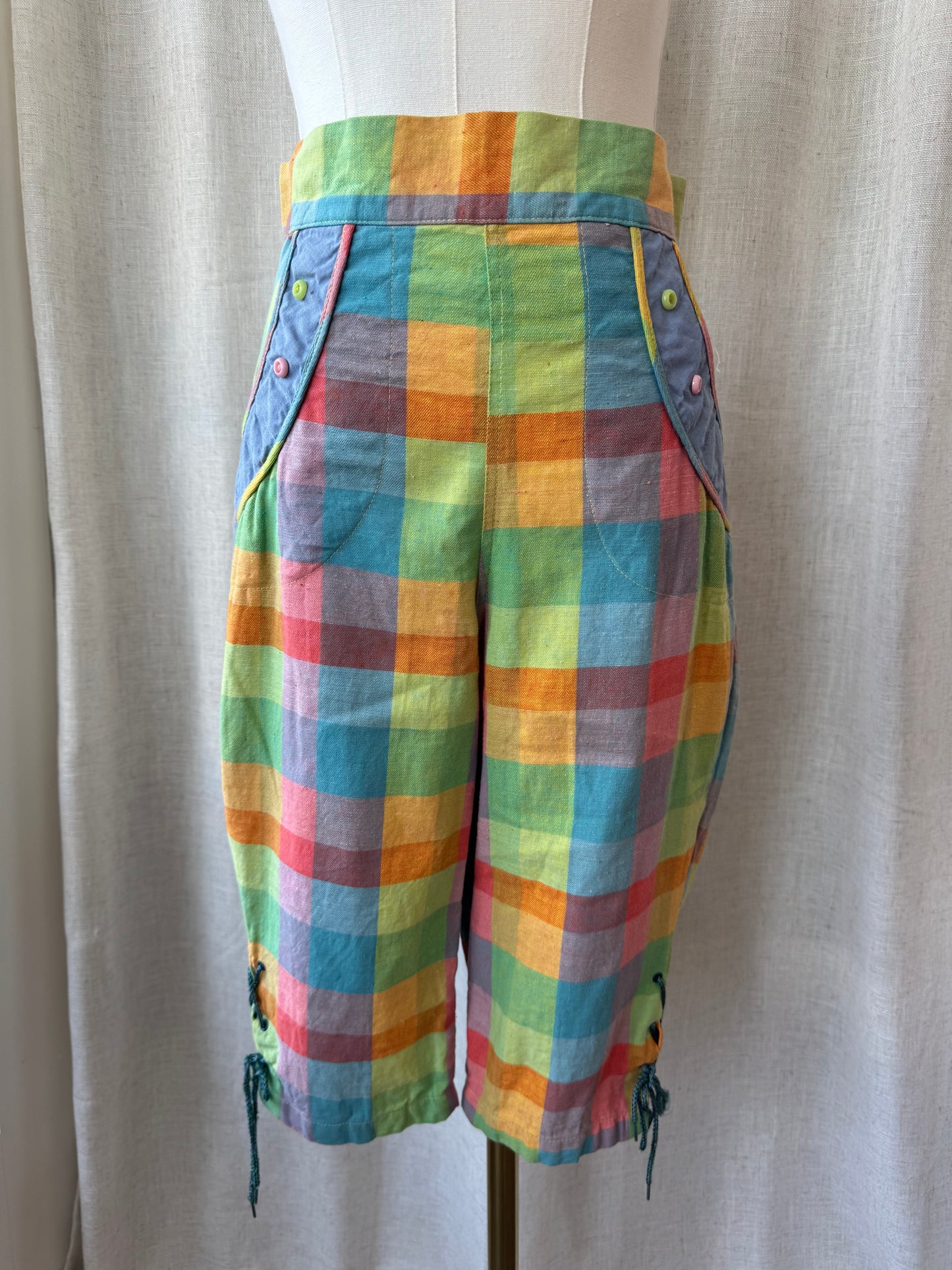 Plaid Pedal Pushers