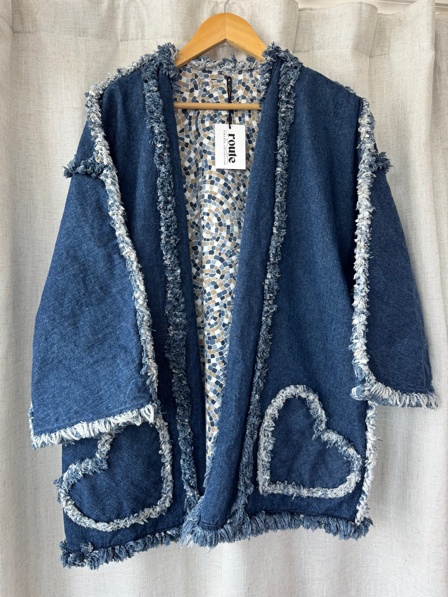 Dark Denim Heart Pocket Jacket