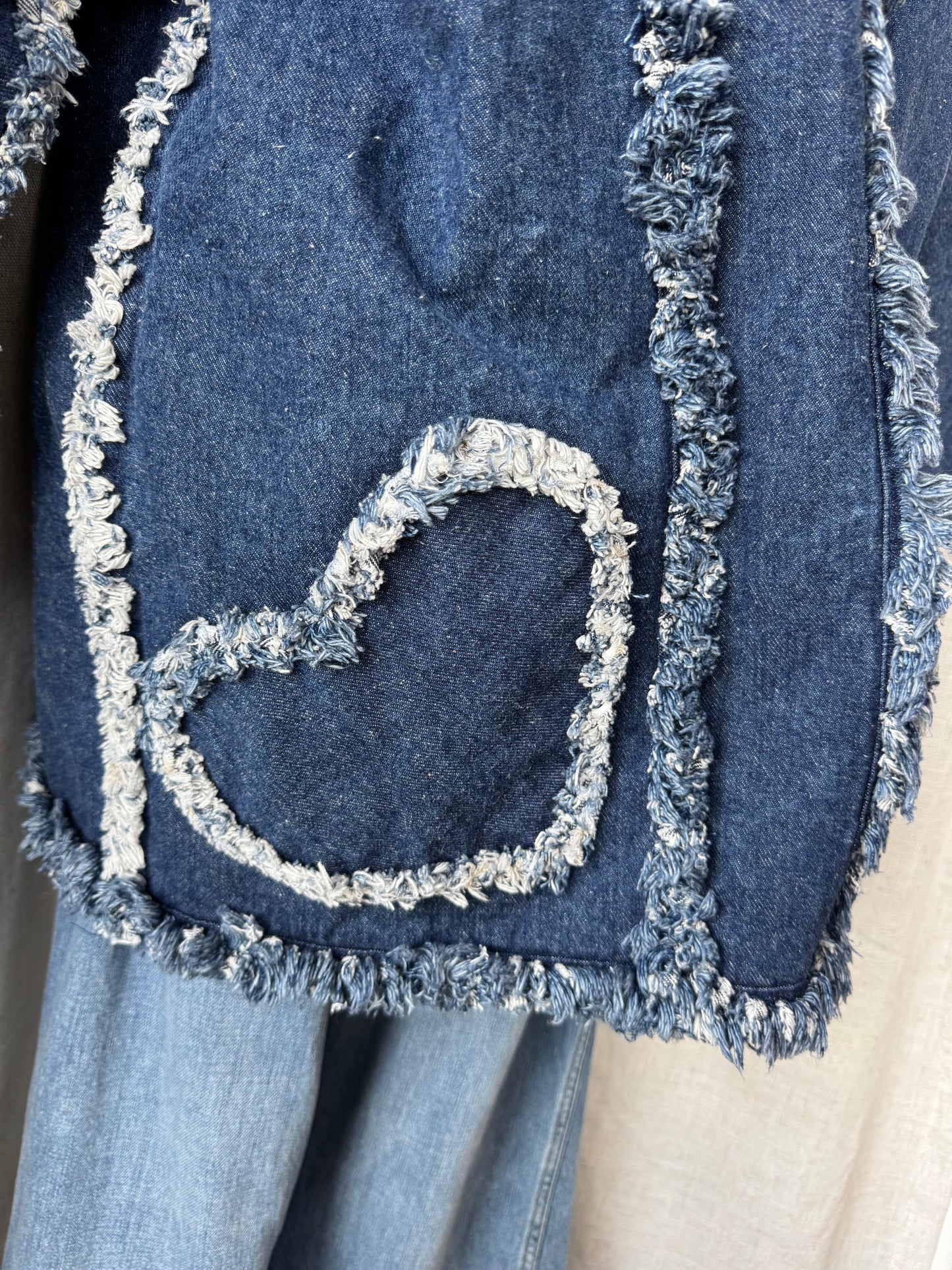 Dark Denim Heart Pocket Jacket