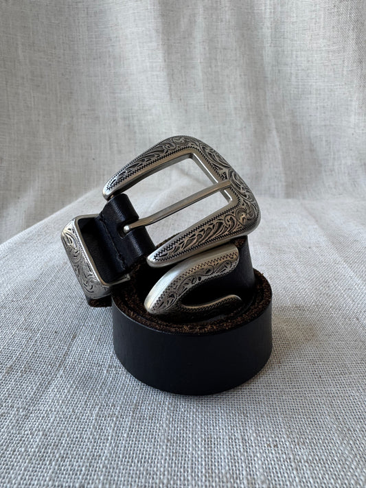 Leather and Silver Belt