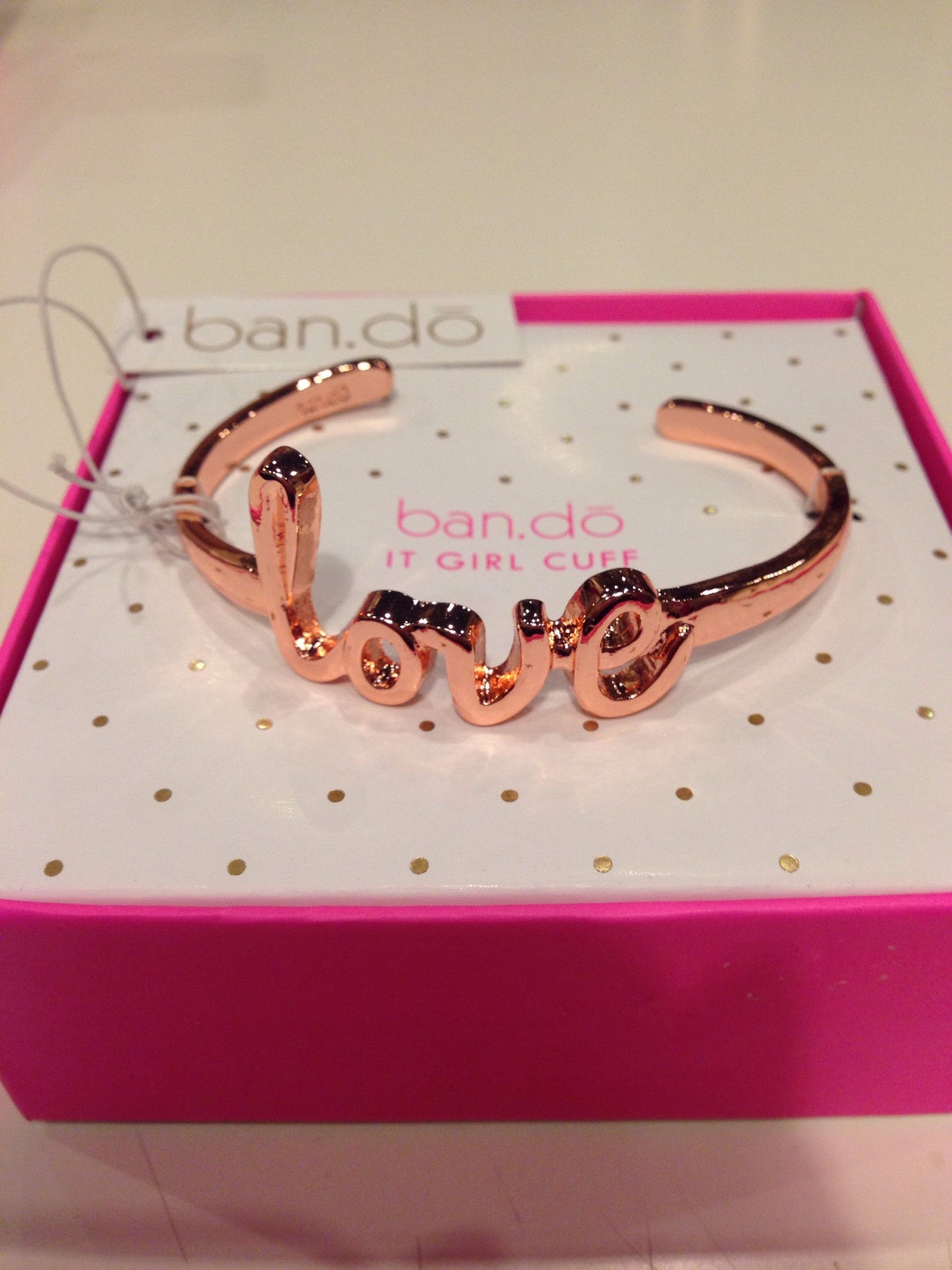 bando Rose Gold  LOVE Cuff