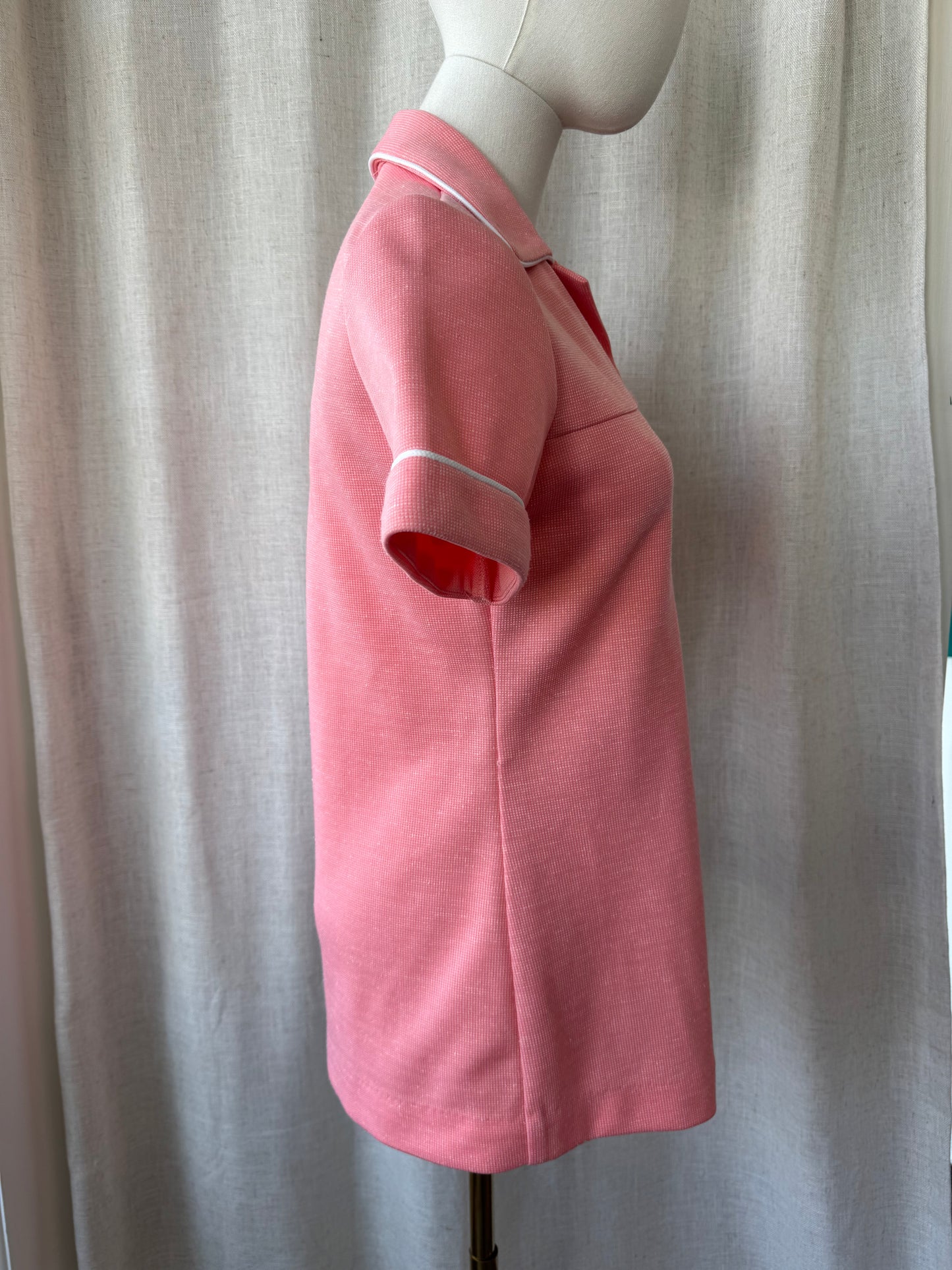 Sears Peach Button Up Top
