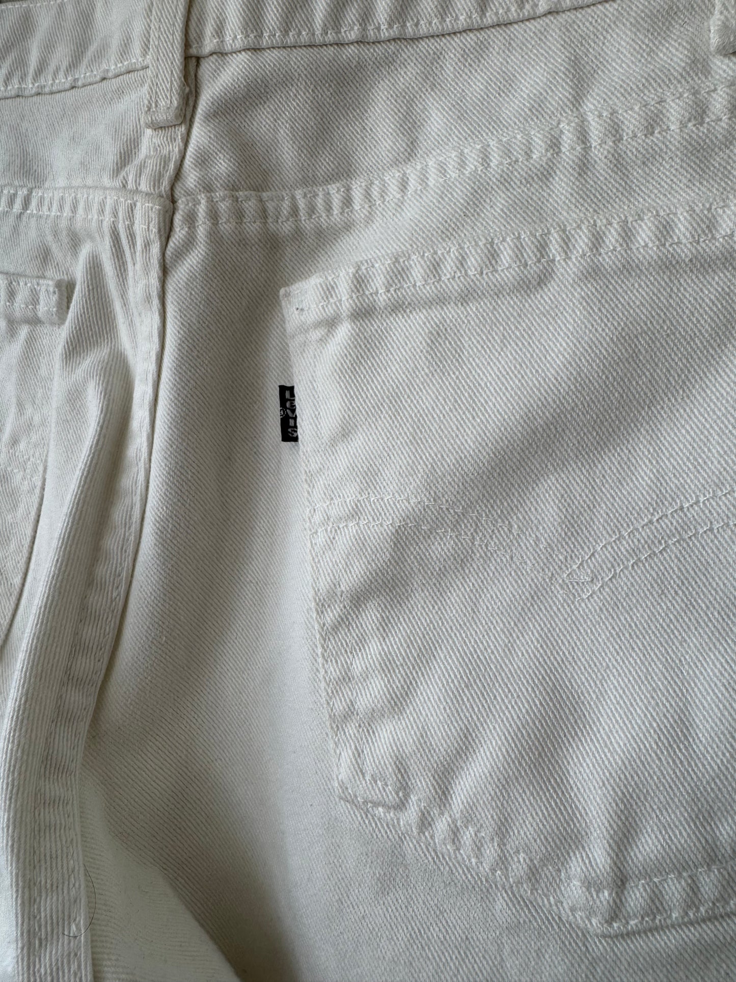 Levi’s White Denim Shorts