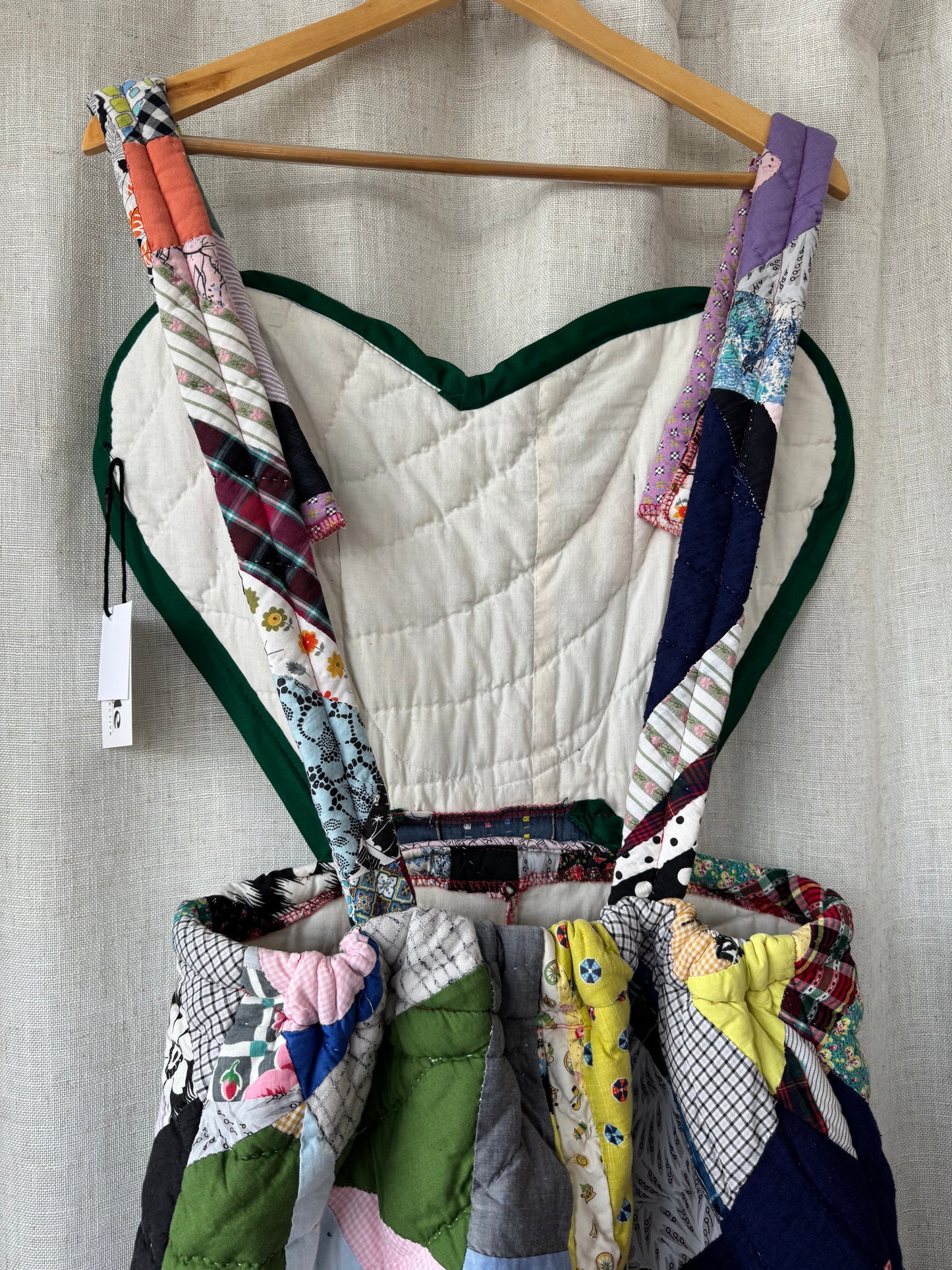 Quilted Heart Bib Overalls