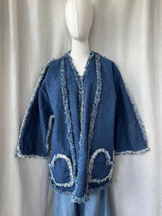 Dark Denim Heart Pocket Jacket