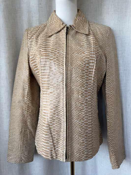 Leather Snakeskin Jacket