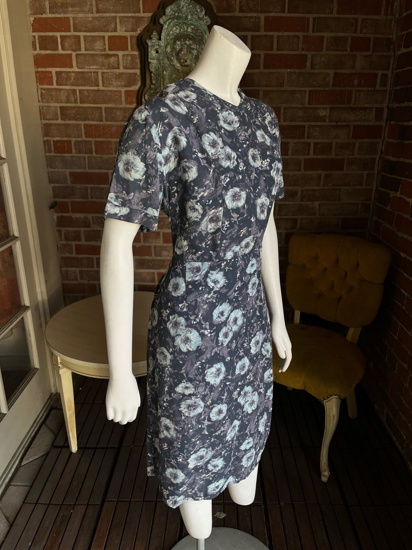 1940s Floral Dress