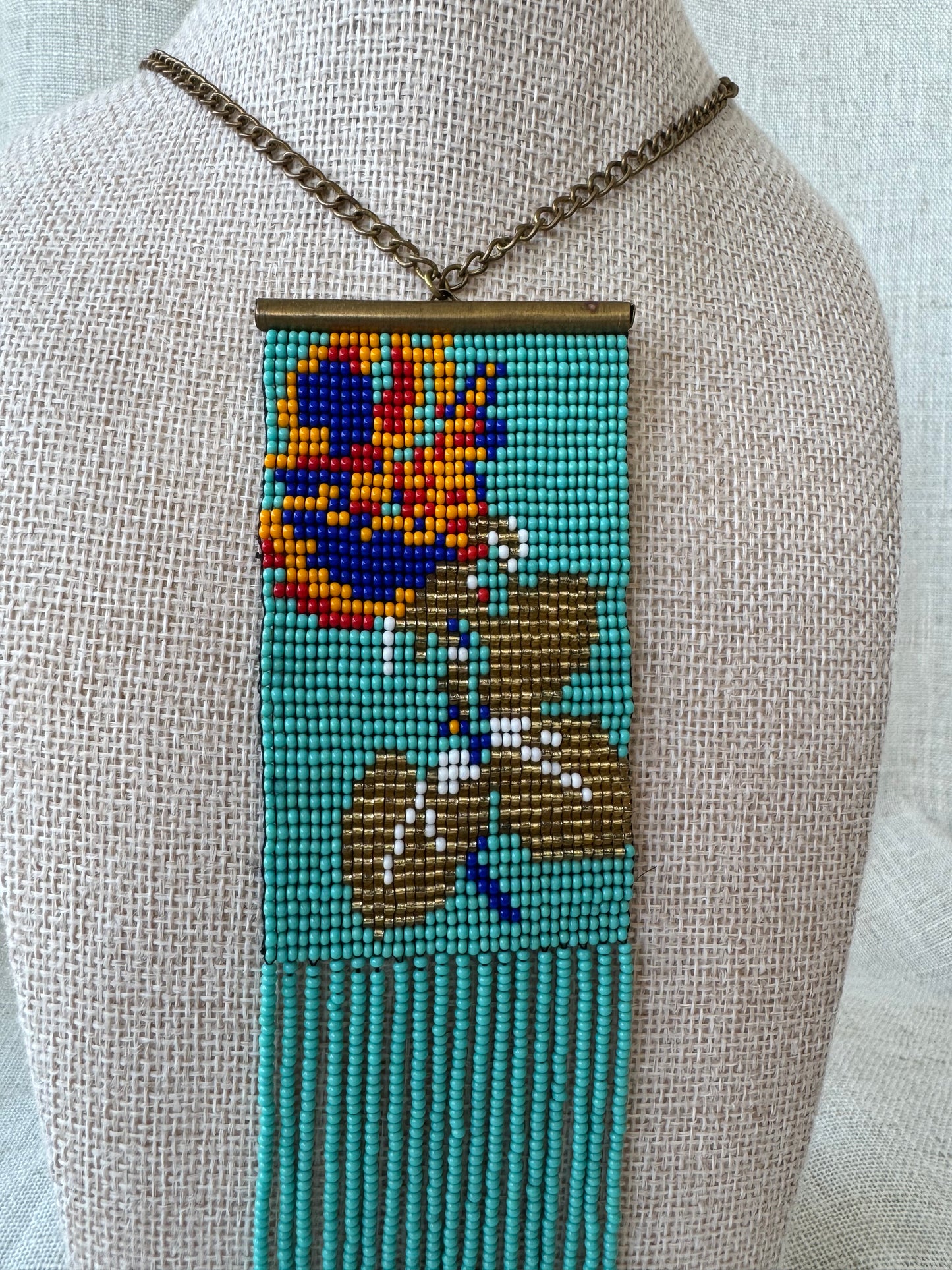 Beaded Turquoise Necklace