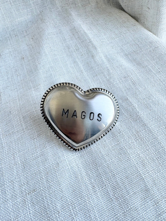 HEART "MAGOS"  BELT BUCKLE
