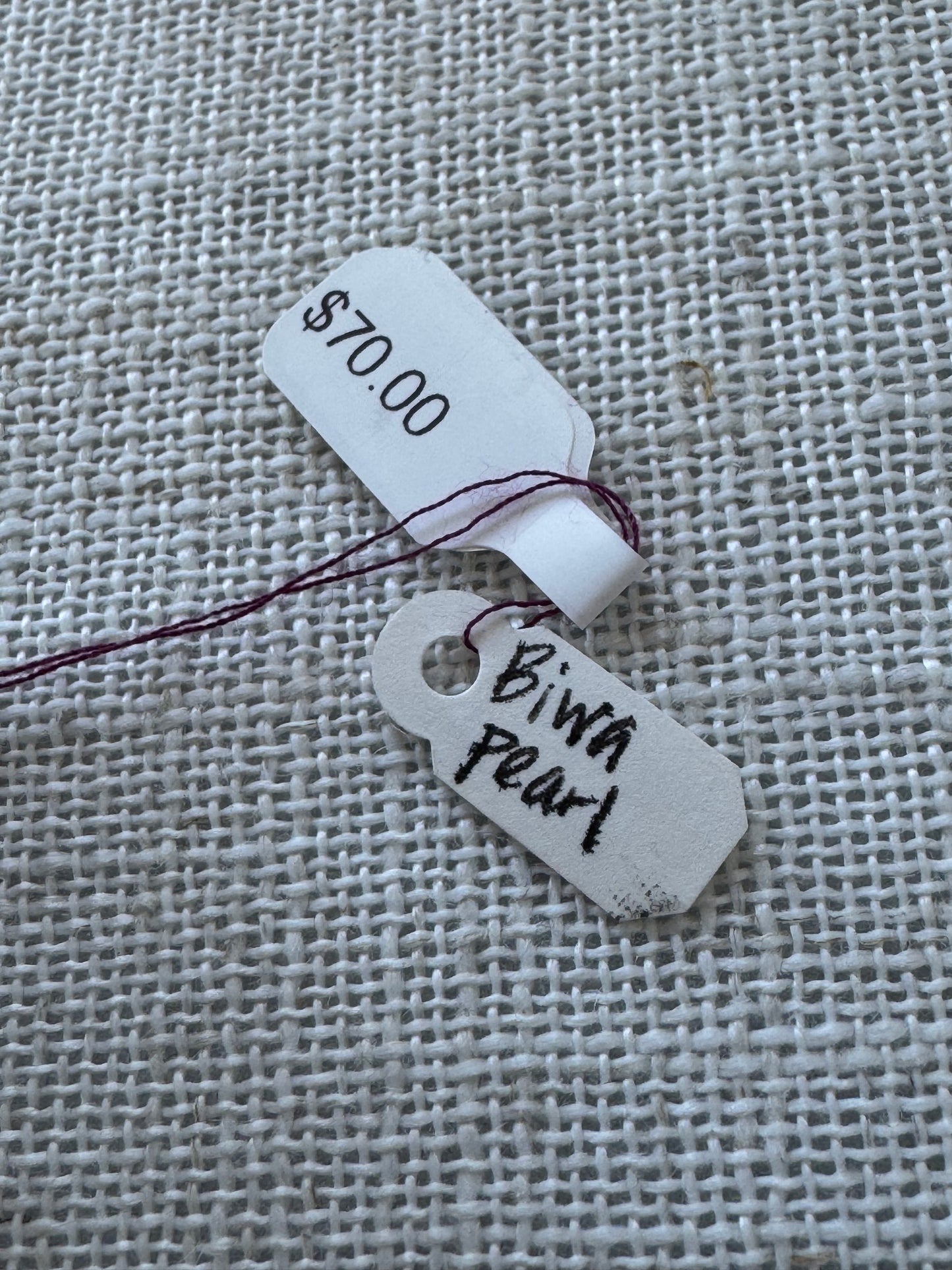 Biwa Pearl T Necklace