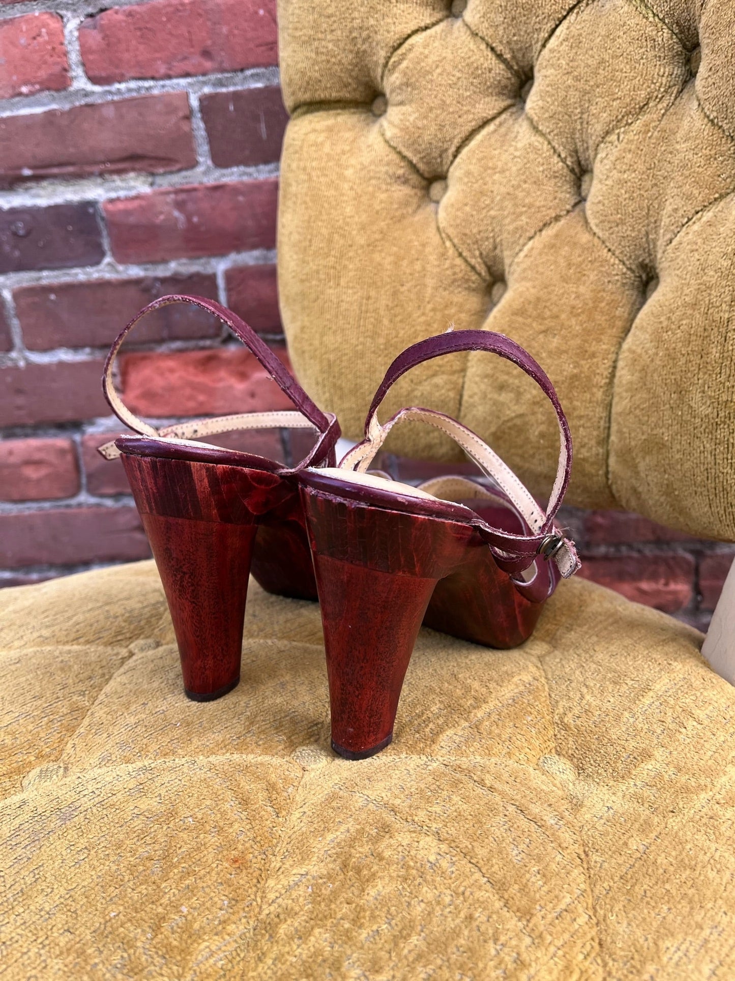 1970s Brazilian Maroon Heels