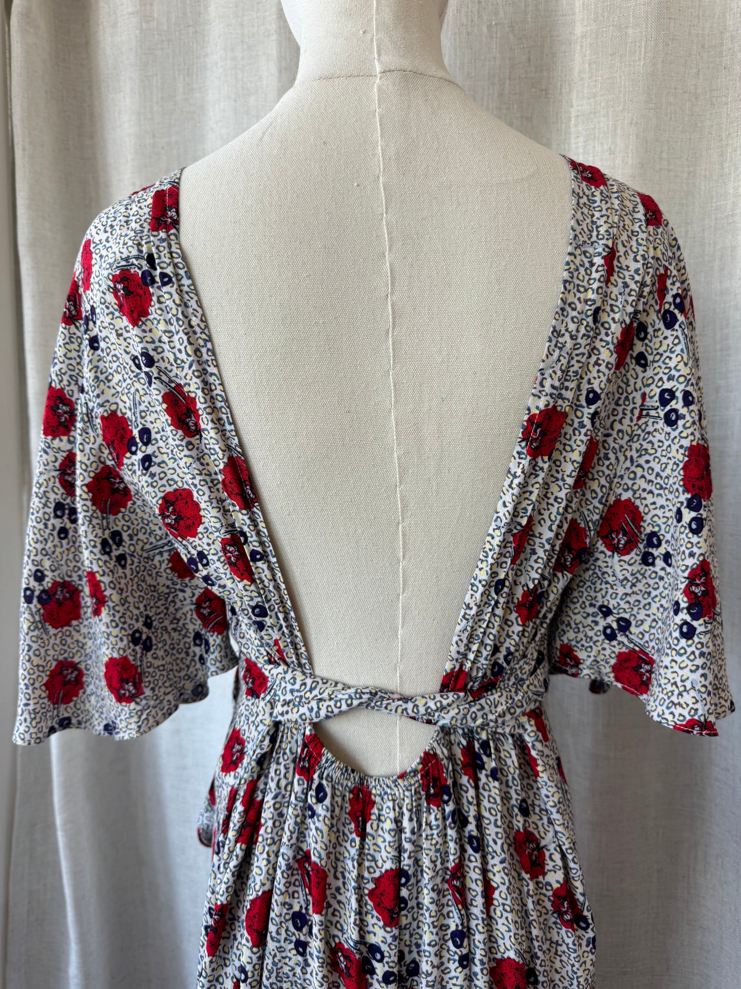 Flutter Sleeve Midi Dress