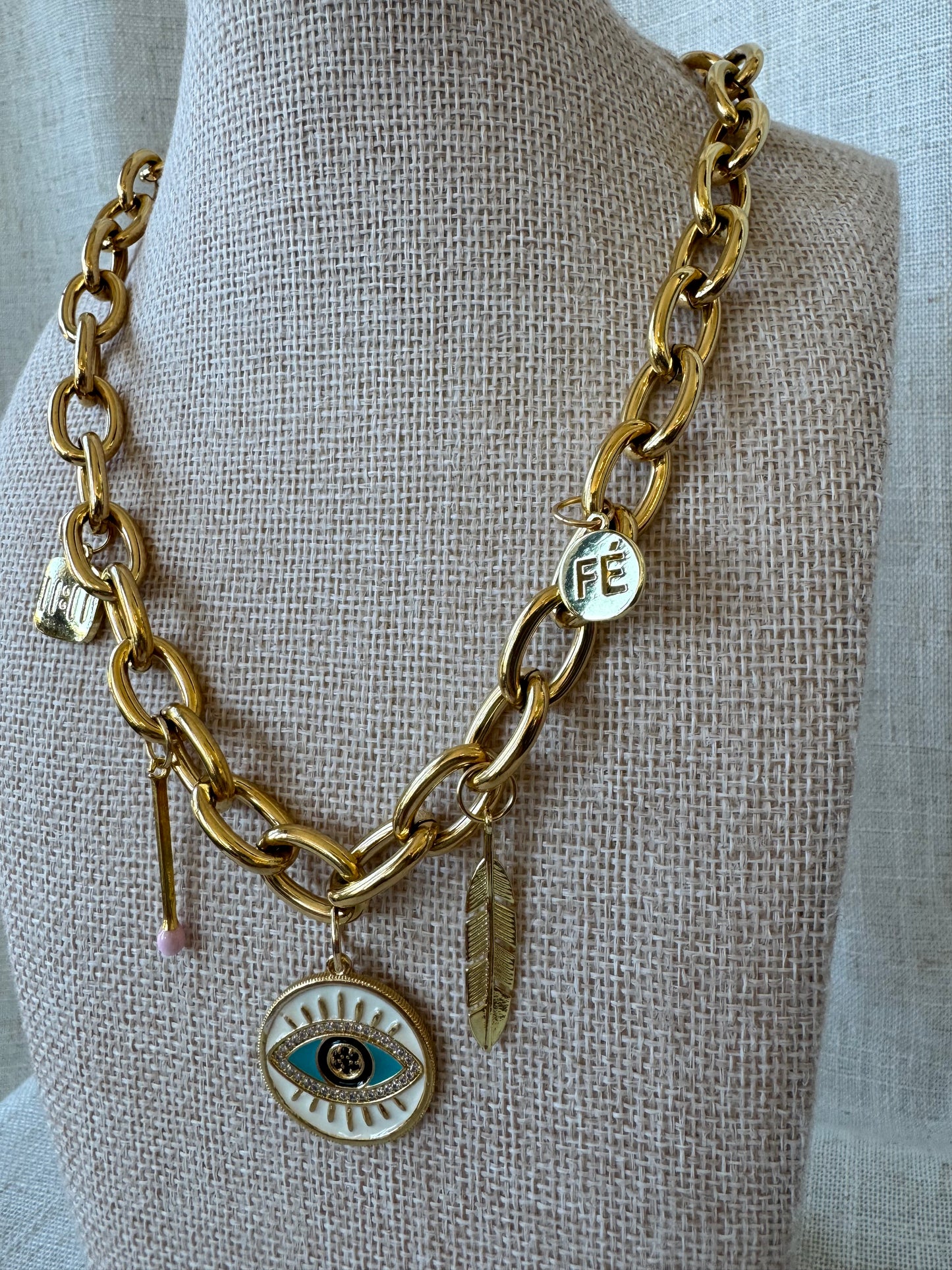 Chunky Charm Necklace