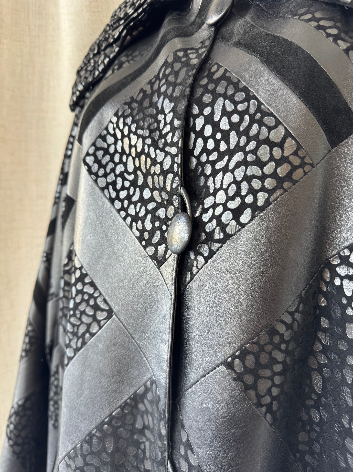 Leather Patchwork Jacket