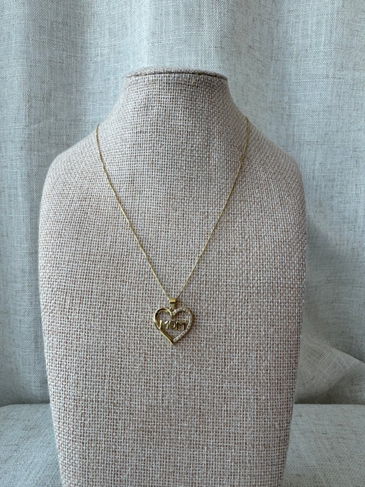 Mom Heart Necklace
