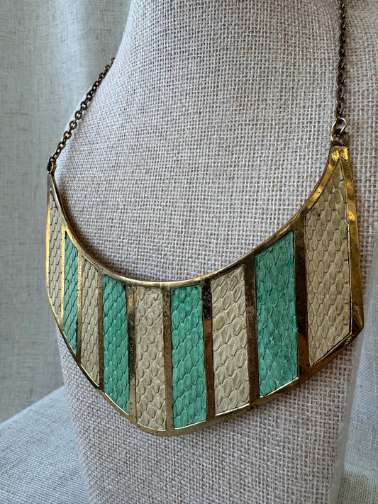 Multi-color Snakeskin Necklace