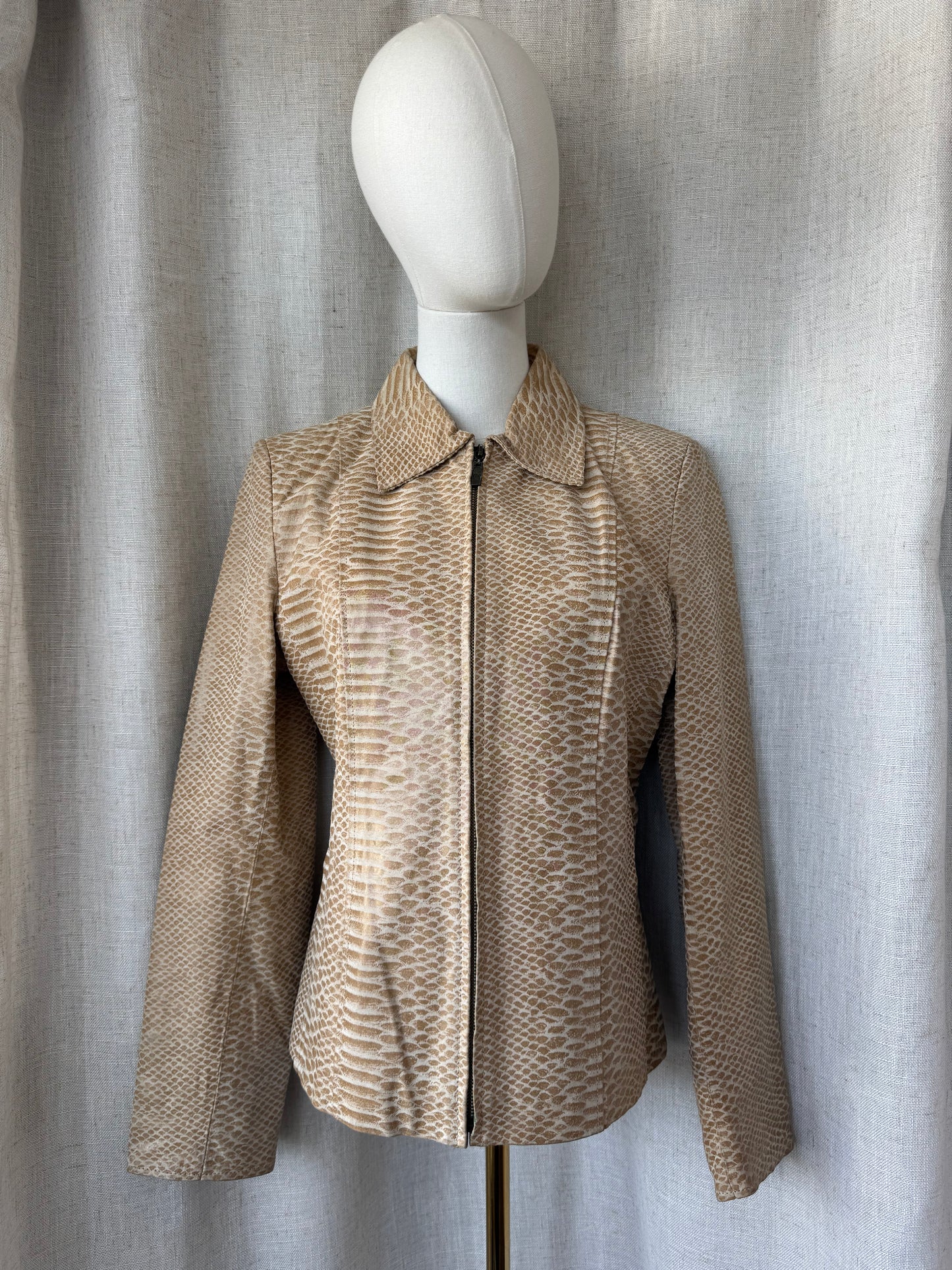 Leather Snakeskin Jacket