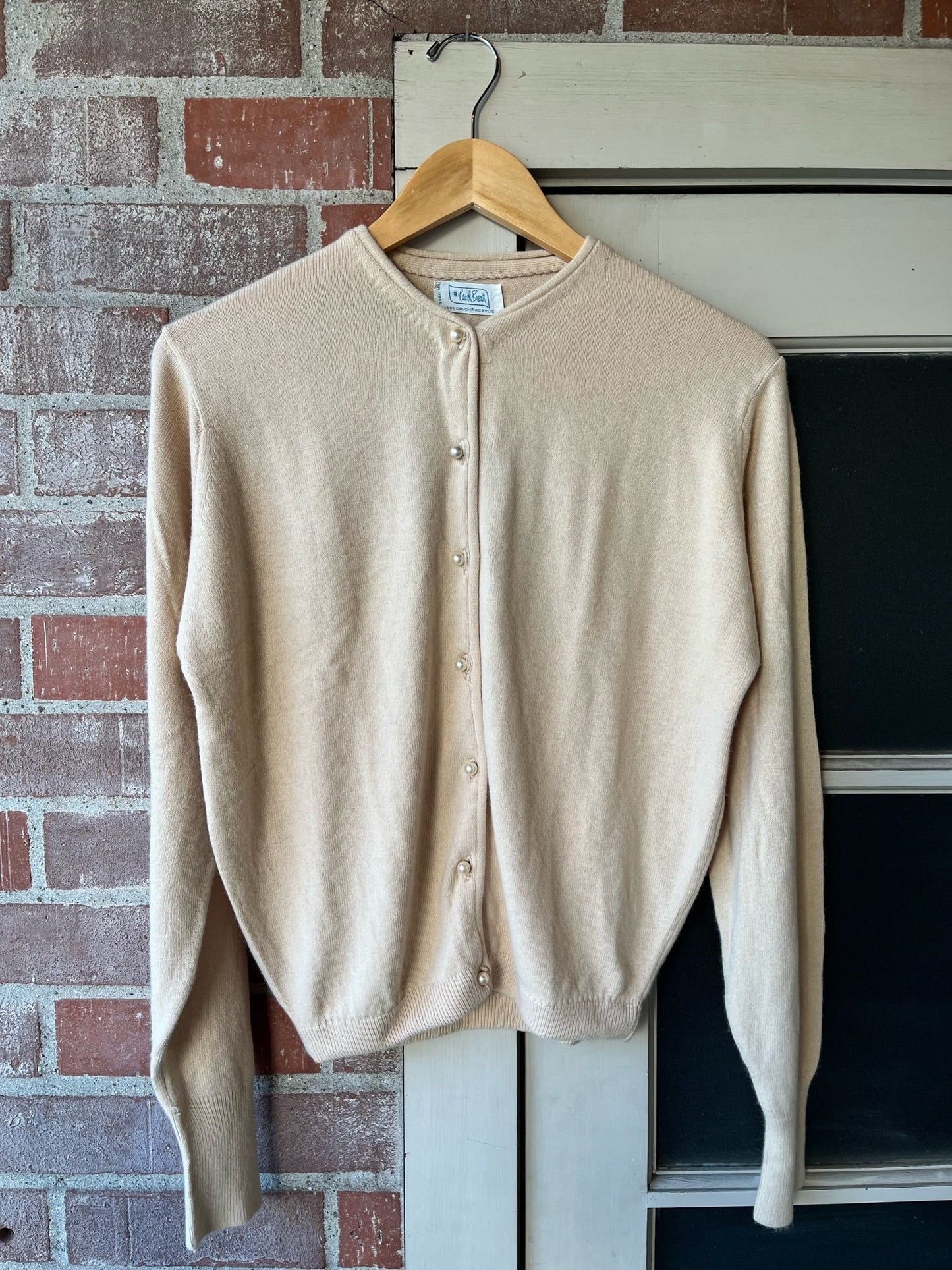 1960s Carol Brent Camel Cardigan