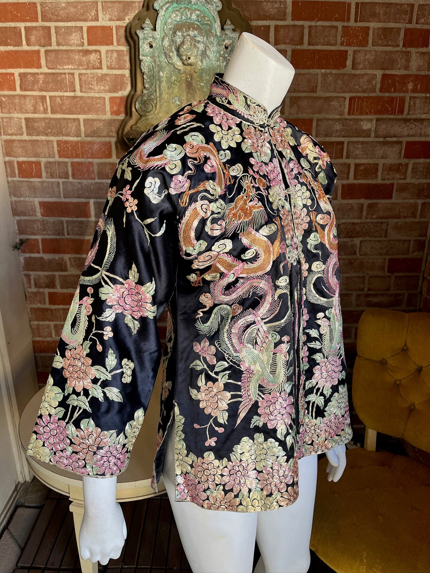 1930s Silk & Metallic Embroidered Jacket