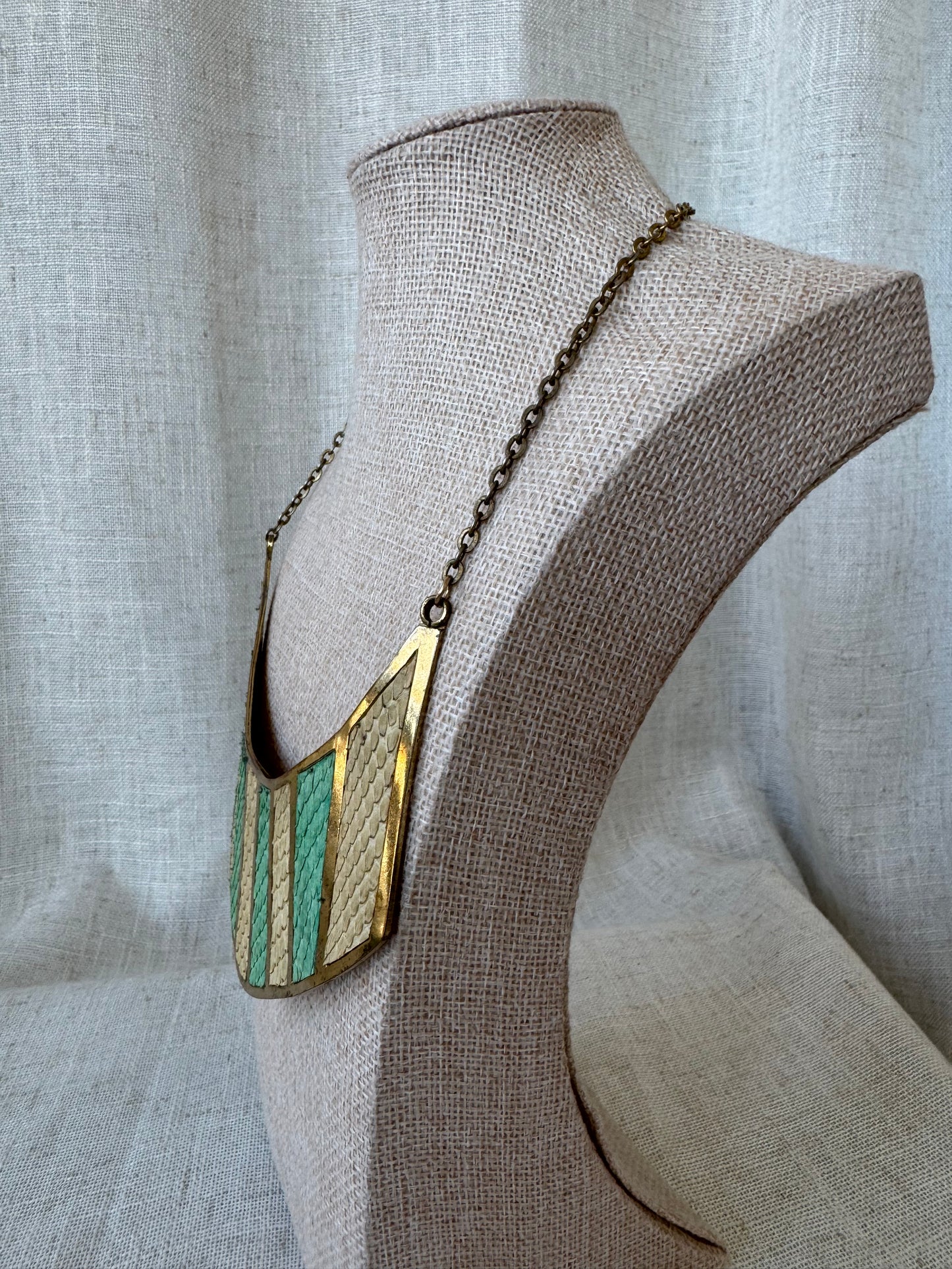 Multi-color Snakeskin Necklace