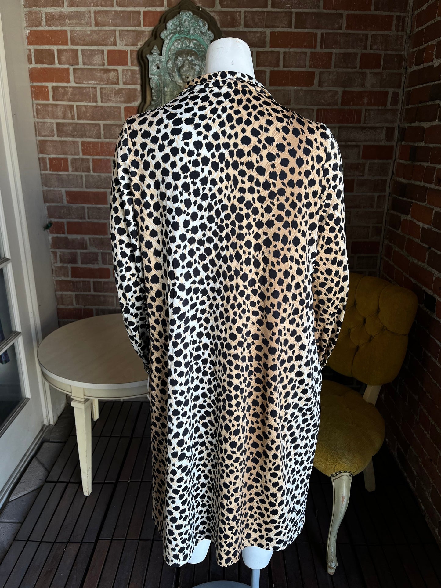 1960s Leopard Lounge Dress