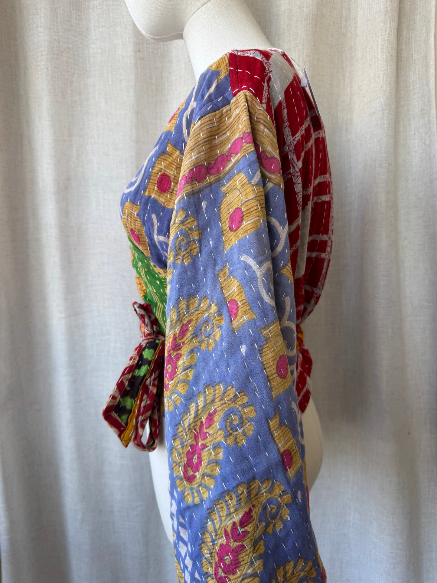 Reversible Kantha Wrap Top