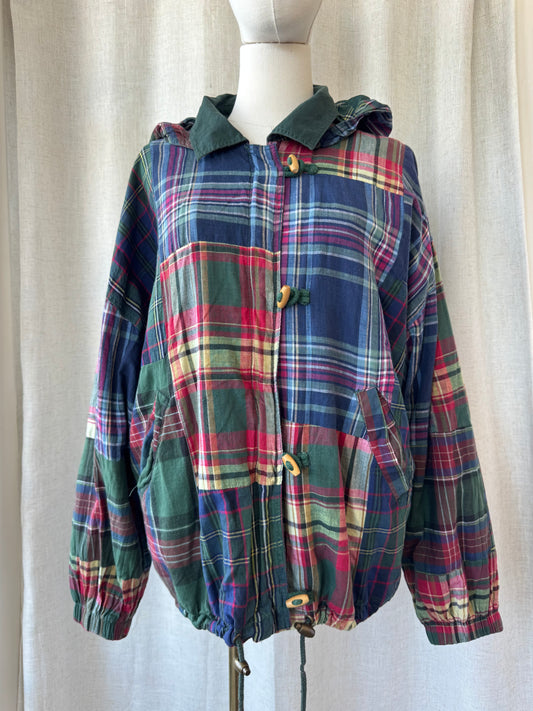 Plaid Hooded Jacket
