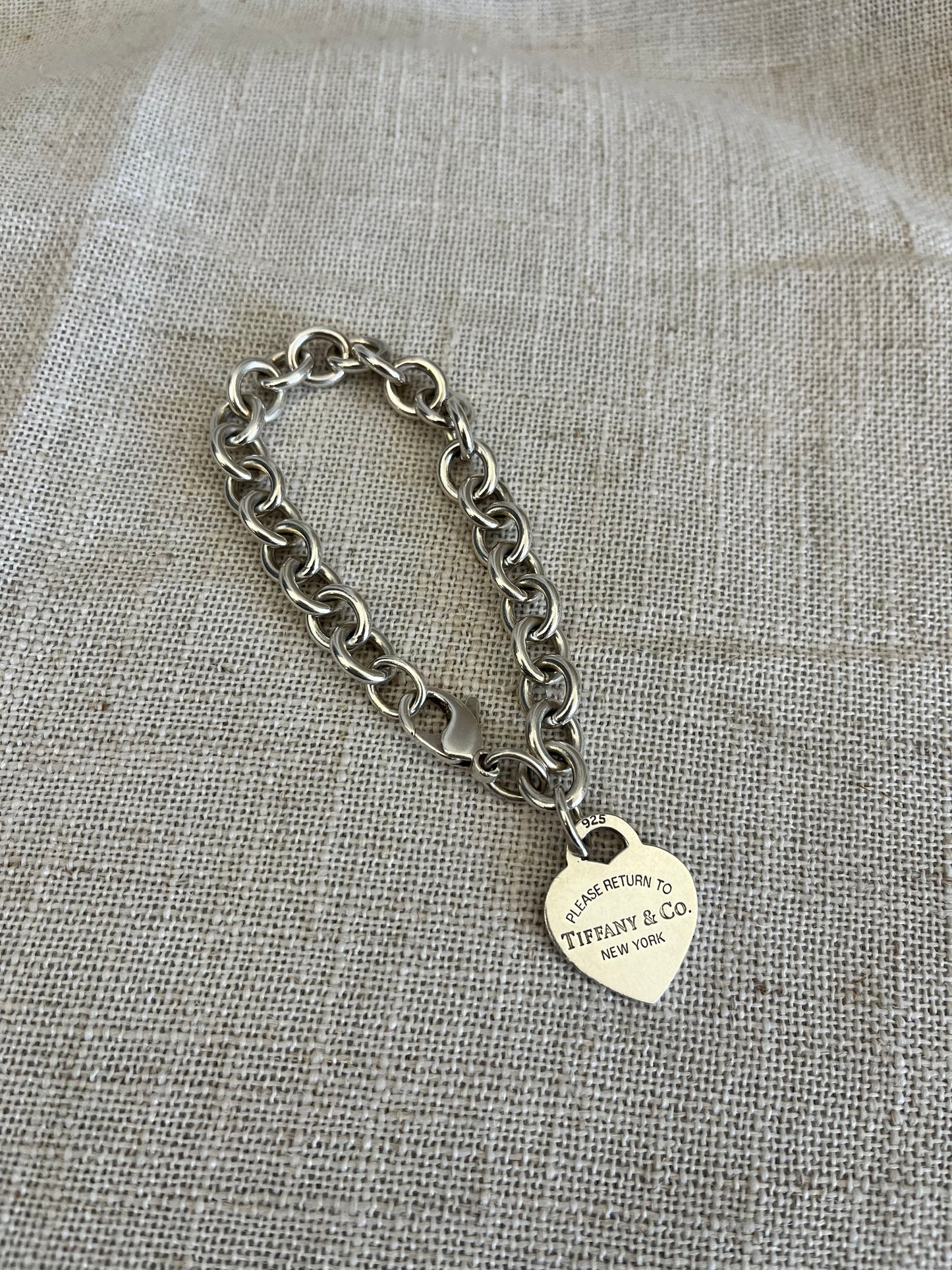 Tiffany & Co Sterling Silver heart bracelet