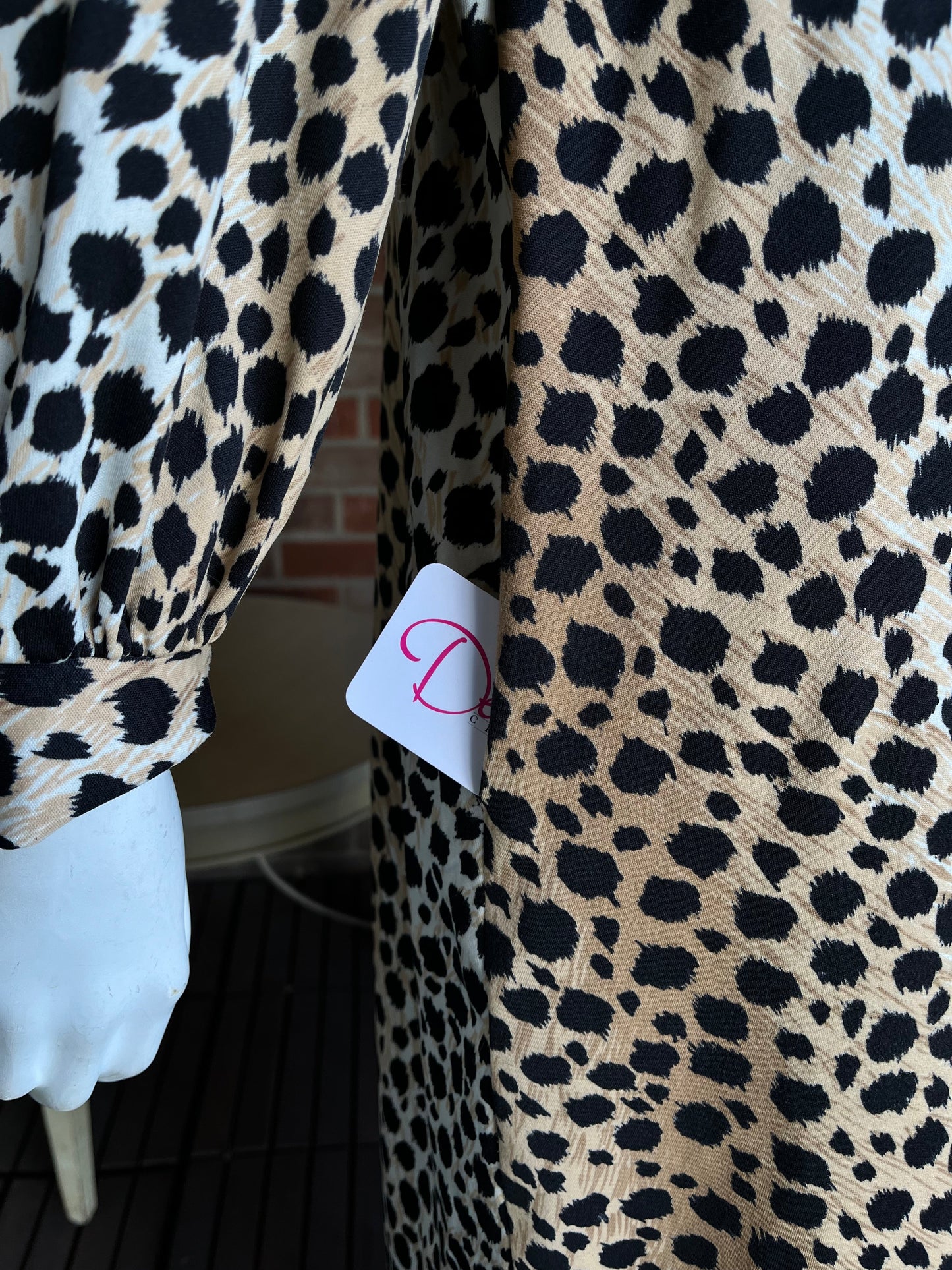 1960s Leopard Lounge Dress