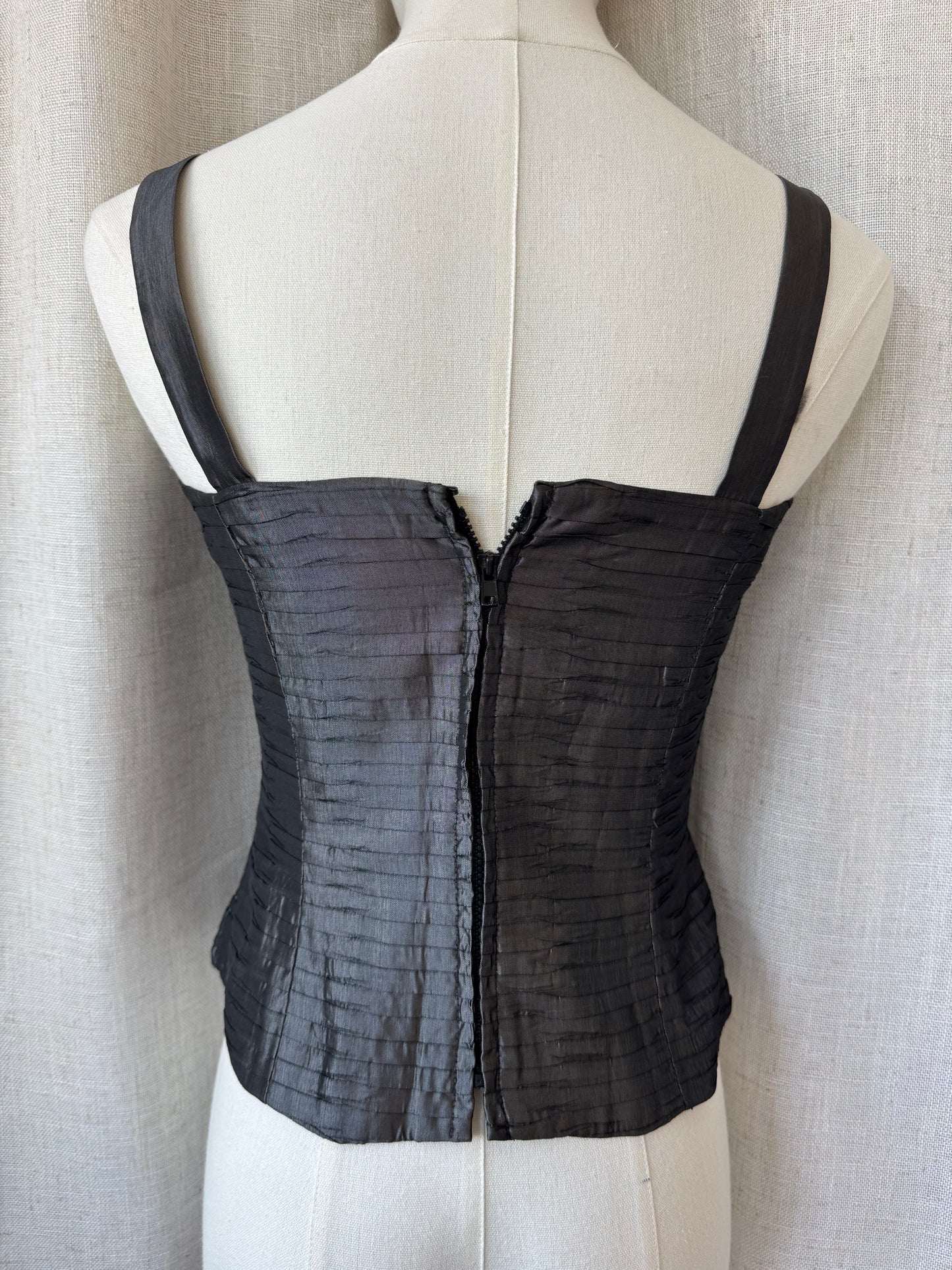 Pleated Corset Top