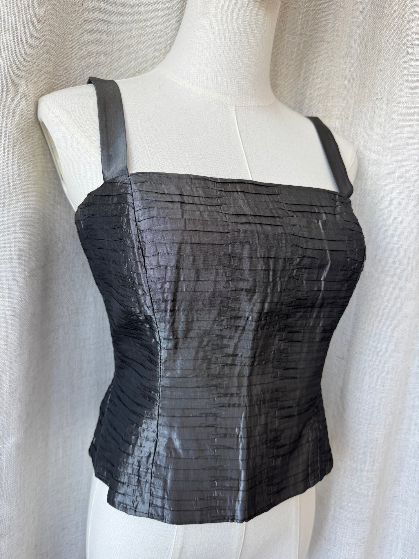 Pleated Corset Top
