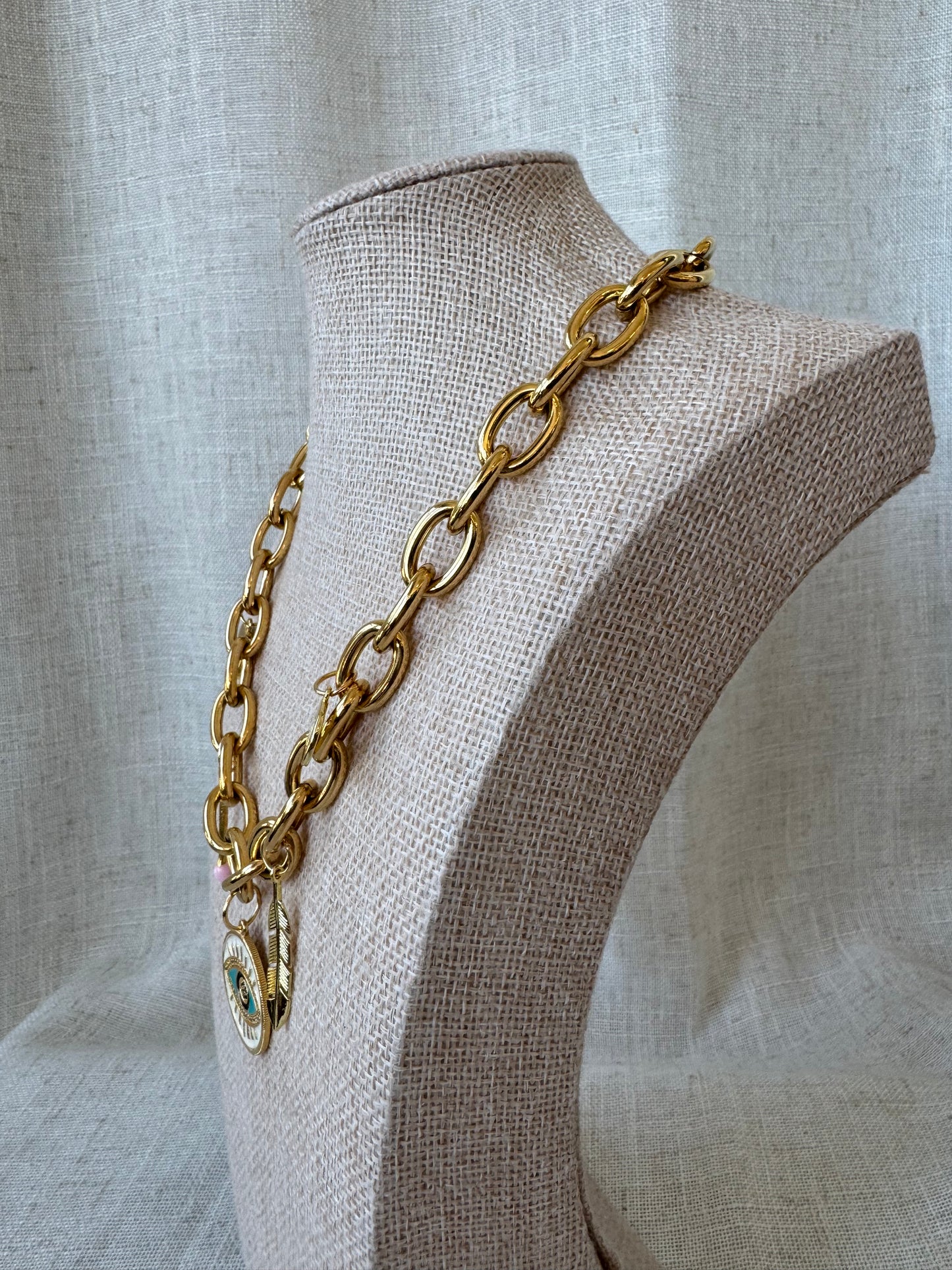 Chunky Charm Necklace