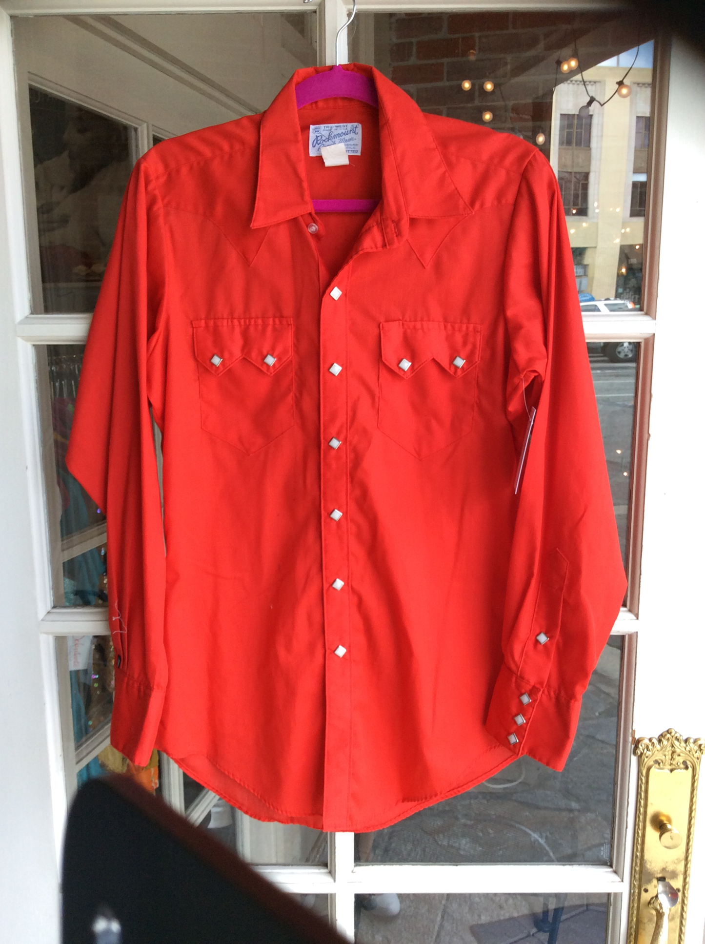 Rockmount red button mens shirt