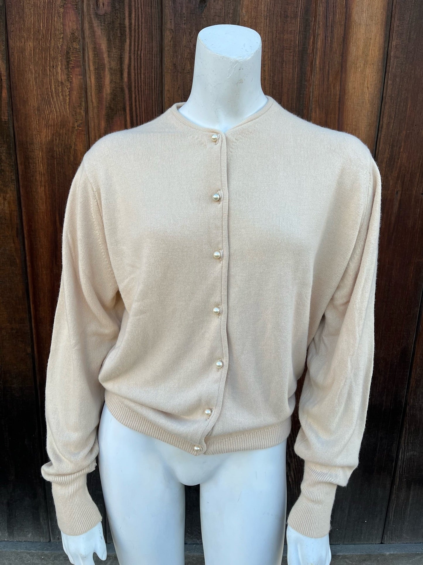 1960s Carol Brent Camel Cardigan