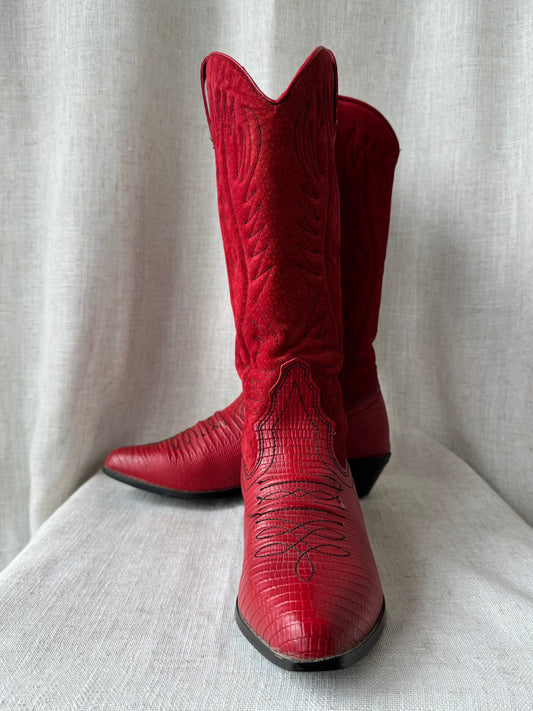 Red Cowboy Boots