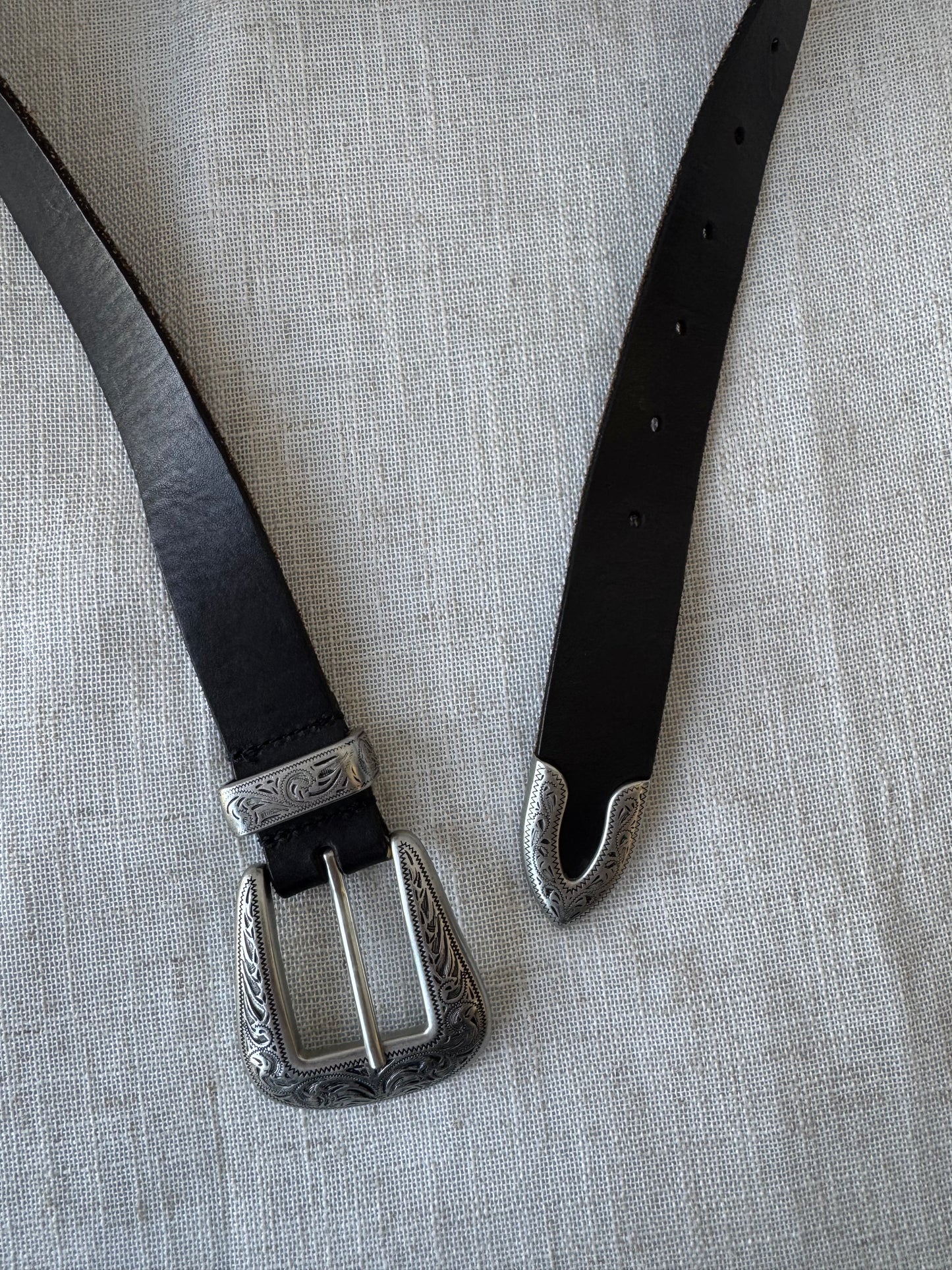 Leather and Silver Belt