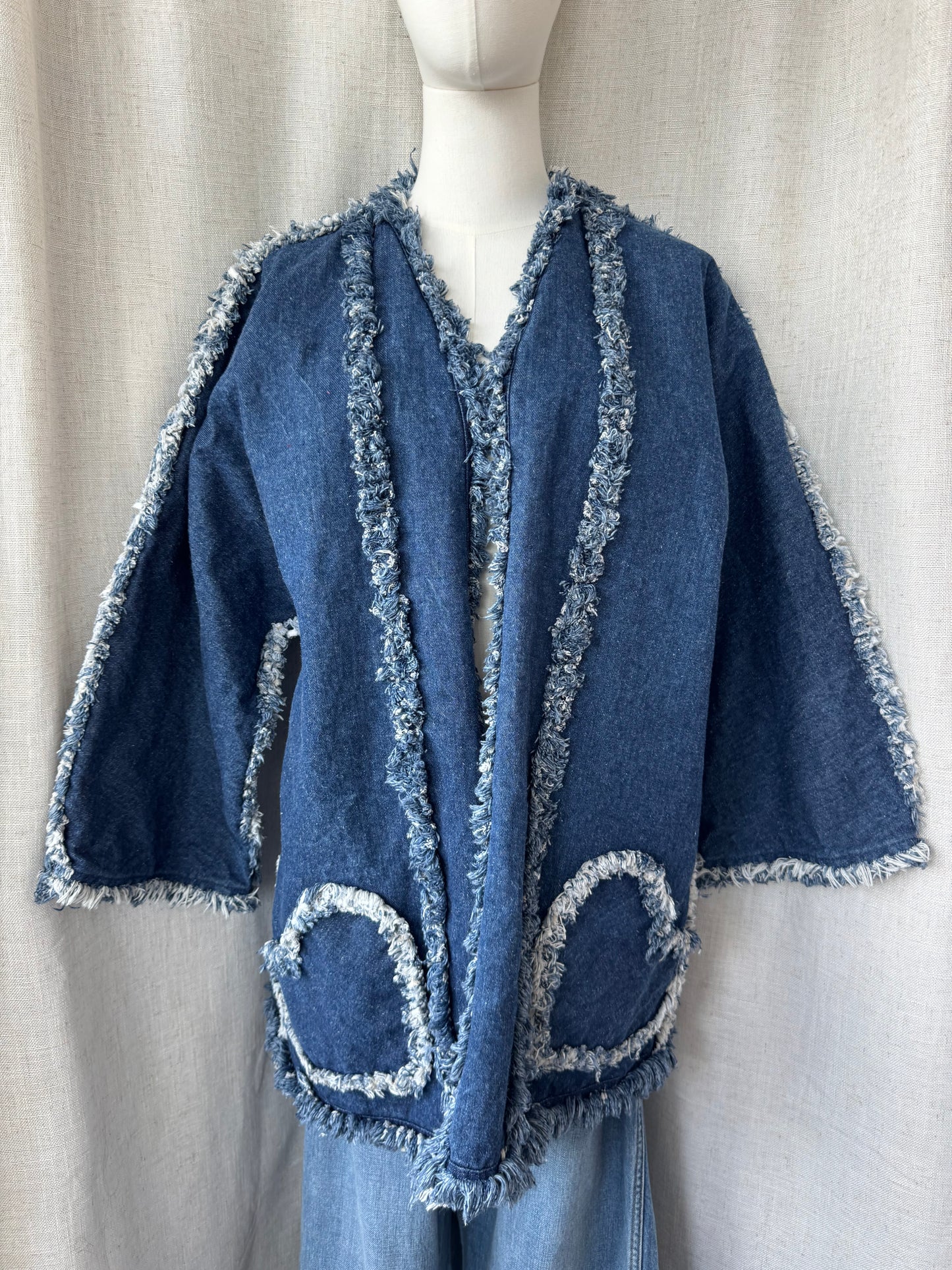 Dark Denim Heart Pocket Jacket