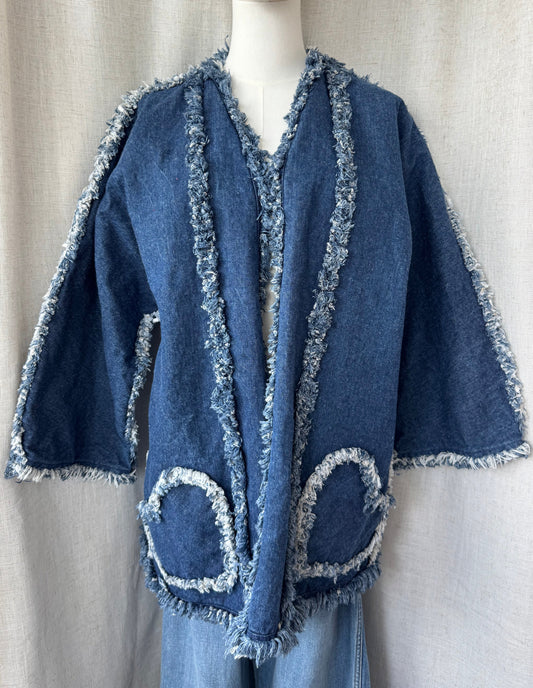 Dark Denim Heart Pocket Jacket